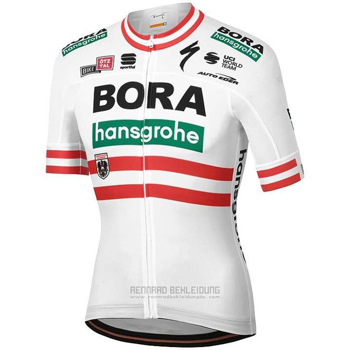 2020 Fahrradbekleidung Bora Champion Osterreich Trikot Kurzarm und Tragerhose - zum Schließen ins Bild klicken